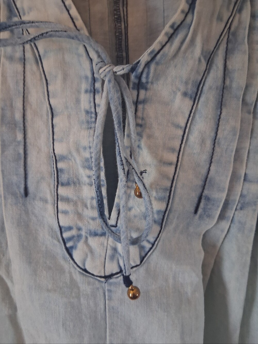 Free People Jean Webster Romper The Beach Wash Size S - Picture 5 of 12